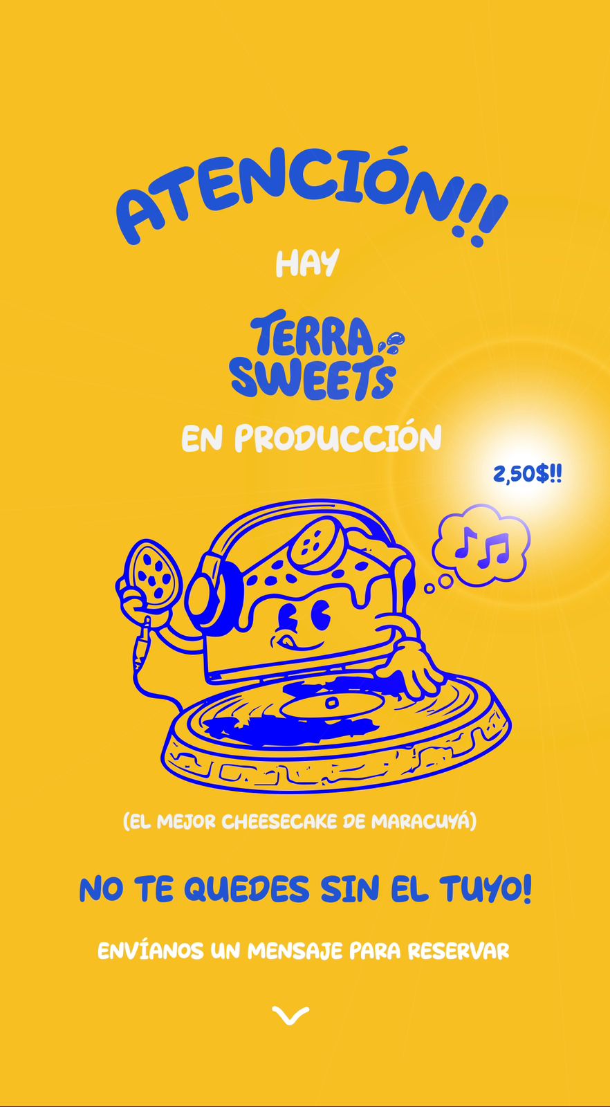 Terrasweets Instagram story design